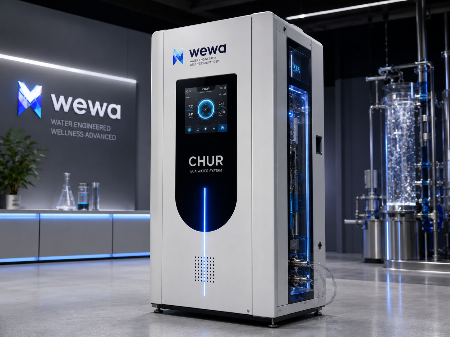 CHUR industrial electrochemical activation installation visual